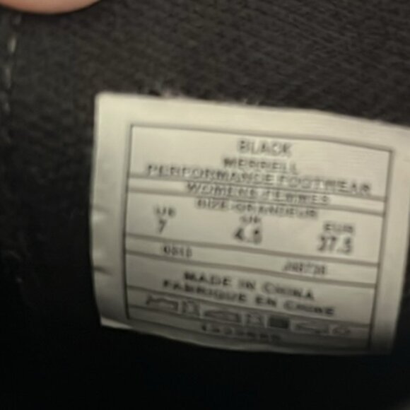 Merrell Evera Rush Women’s Black Leather Stretch Heeled Ankle Booties Boots SZ 7 - Picture 10 of 11